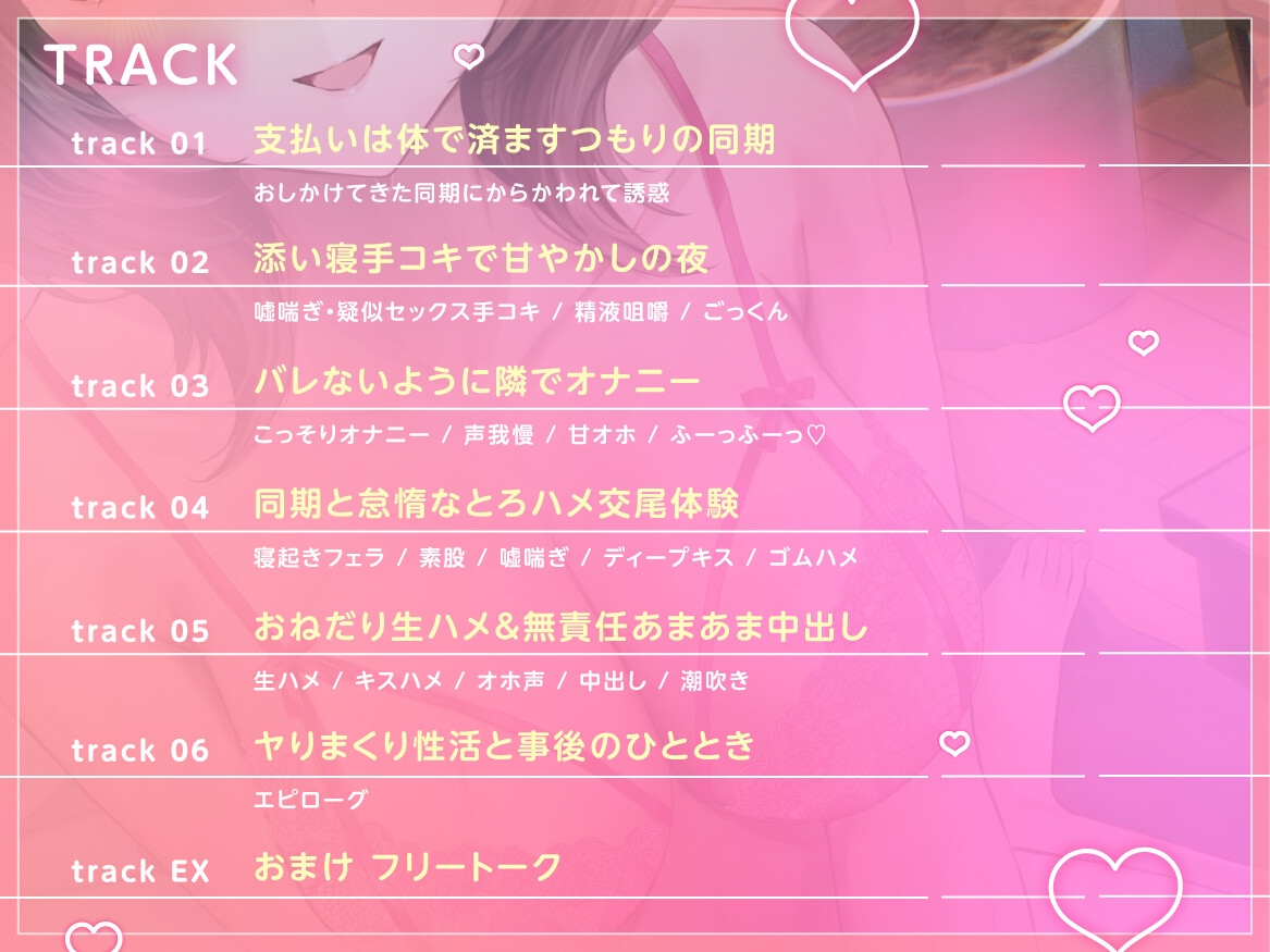 【押しかけ×誘惑】飲み会帰りのあざとい同僚とあまあまとろハメ性活♡ [のーりみっと]